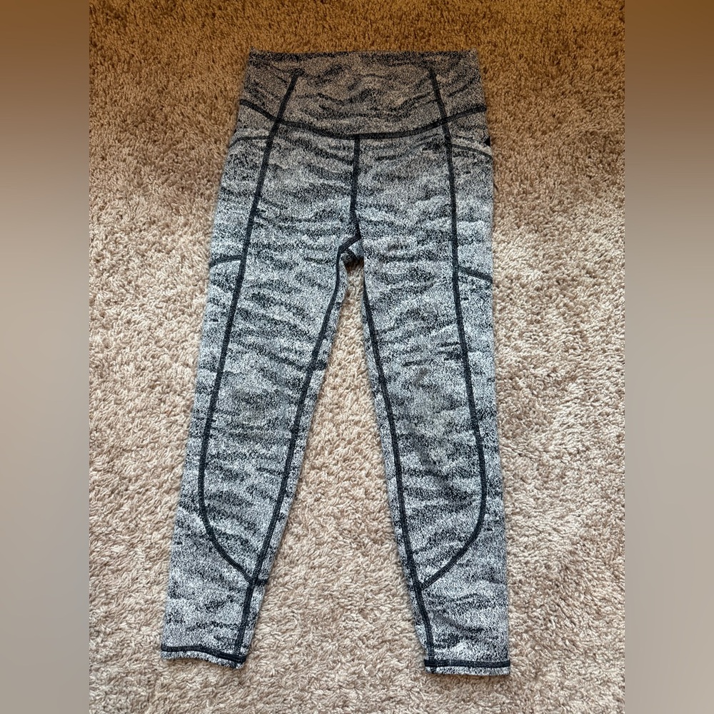 all in motion Heathered Gray Patterned Kids Leggings